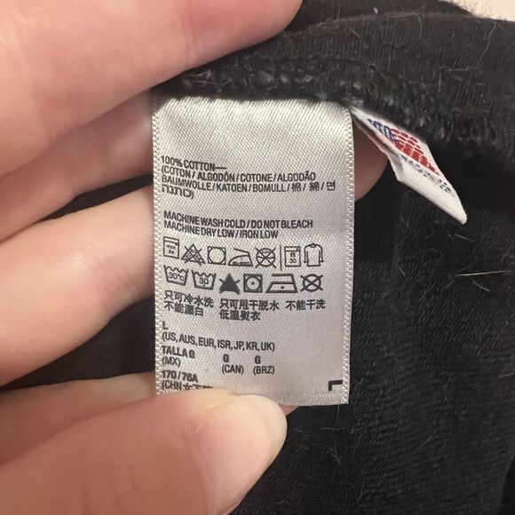 American Apparel Women's Black Bomber Jacket 100% Cotton Size Large - Picture 6 of 8